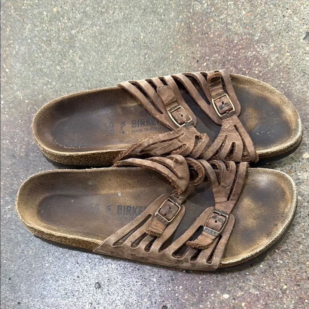 Birkenstock Brown Leather Sandals